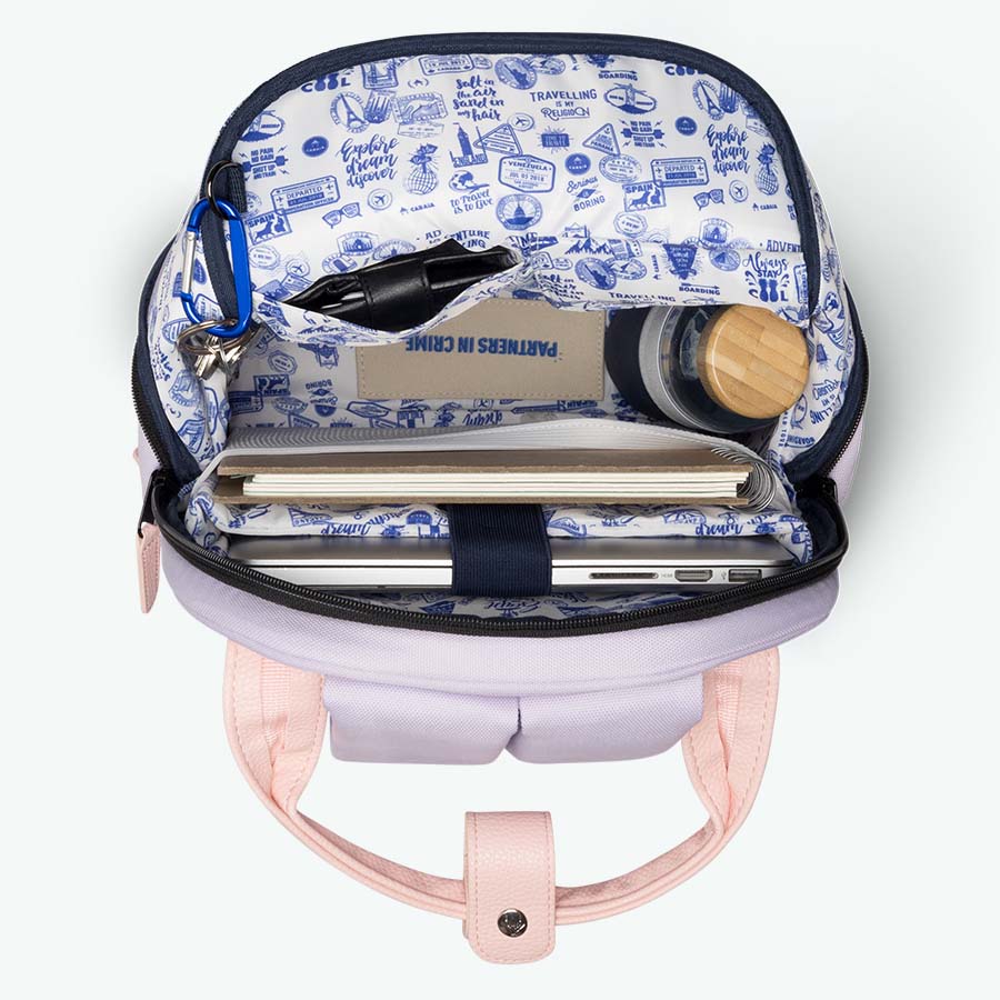 klassisches lila – mittelgroß – rucksack